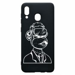 Чехол для Samsung A20 Обезьяна в виртуальных очках - PrintSalon