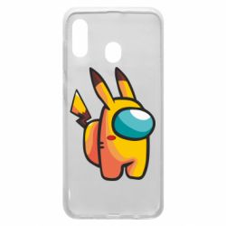 Чохол для Samsung A20 Pikachu Among Us - PrintSalon
