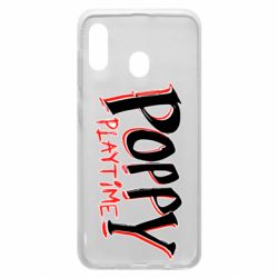 Чехол для Samsung A20 Poppy Playtime Logo-PrintSalon Чехол для Samsung A20 Poppy Playtime Logo