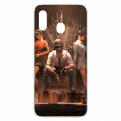 Чехол для Samsung A20 Pubg on the throne - PrintSalon
