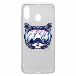 Чехол для Samsung A20 Snowboard Cat - PrintSalon