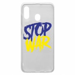 Чехол для Samsung A20 Stop this war - PrintSalon
