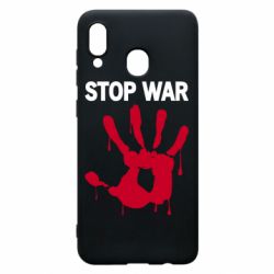Чехол для Samsung A20 Stop War - PrintSalon