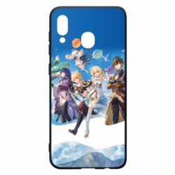 Чехол для Samsung A20 Teyvat Genshin Impact - PrintSalon