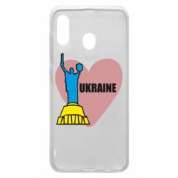 Чехол для Samsung A20 Ukraine in heart - PrintSalon