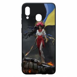 Чохол для Samsung A20 Українка захисниця - PrintSalon