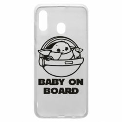 Чехол для Samsung A20 Вaby on board - PrintSalon