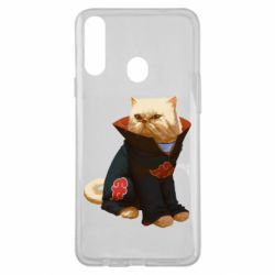 Чехол для Samsung A20s Akatsuki angry cat - PrintSalon