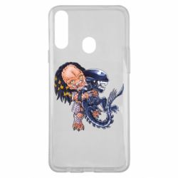 Чехол для Samsung A20s Alien vs Predator - PrintSalon