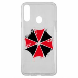 Чохол для Samsung A20s Амбрела арт бризки - PrintSalon