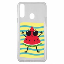 Чехол для Samsung A20s Арбуз на пляже - PrintSalon