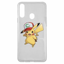 Чехол для Samsung A20s Ash's hat Pikachu - PrintSalon