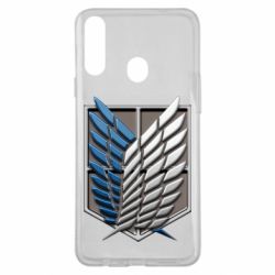Чехол для Samsung A20s Attack Titan Survey Corps Logo 3D
