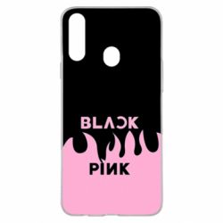 Чехол для Samsung A20s Blackpink pink fire - PrintSalon