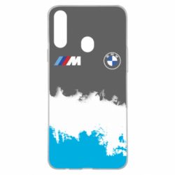 Чехол для Samsung A20s BMW logo and gray background - PrintSalon