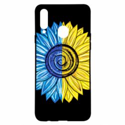 Чехол для Samsung A20s Большой подсолнух Украина - PrintSalon