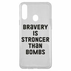 Чехол для Samsung A20s Bravery is stronger - PrintSalon