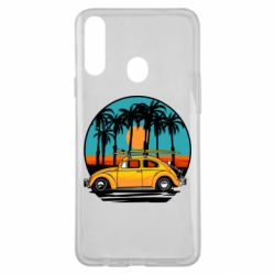 Чехол для Samsung A20s Car and sunset - PrintSalon