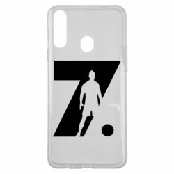 Чехол для Samsung A20s Cristiano Ronaldo Silhouette Art - PrintSalon
