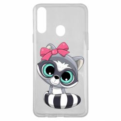Чехол для Samsung A20s Cute raccoon - PrintSalon