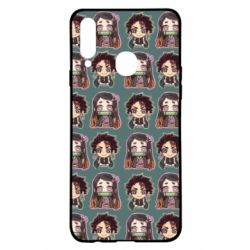 Чехол для Samsung A20s Cute Tanjiro with Nezuko
