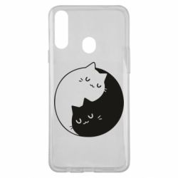 Чехол для Samsung A20s Cute yin yang cats - PrintSalon