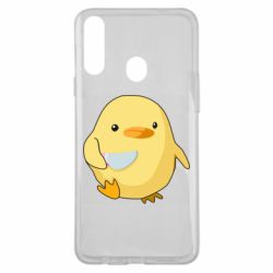 Чехол для Samsung A20s Цыпленок с ножом мем - PrintSalon