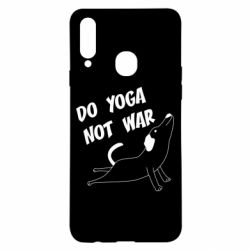 Чехол для Samsung A20s Do yoga not war - PrintSalon
