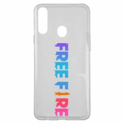 Чехол для Samsung A20s Free fire gradient logo - PrintSalon