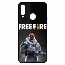 Чохол для Samsung A20s Free Fire Winter Warrior - PrintSalon