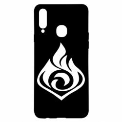 Чехол для Samsung A20s Genshin Impact Pyro - PrintSalon