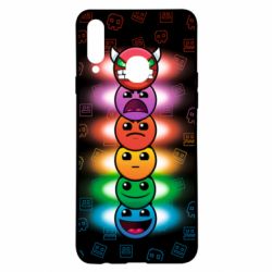 Чохол для Samsung A20s Geometry Dash Levels - PrintSalon