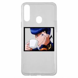 Чохол для Samsung A20s Higashikata Josuke drinking tea