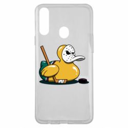 Чехол для Samsung A20s Hockey duck - PrintSalon