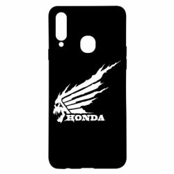 Чехол для Samsung A20s Honda skull - PrintSalon