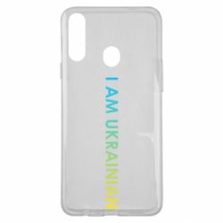 Чехол для Samsung A20s I am Ukrainian flag-PrintSalon Чехол для Samsung A20s I am Ukrainian flag