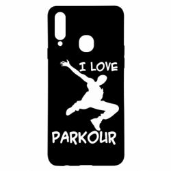 Чехол для Samsung A20s I love parkour - PrintSalon