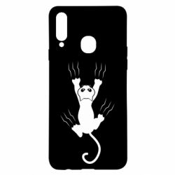 Чохол для Samsung A20s кот когти - PrintSalon