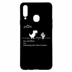 Чехол для Samsung A20s Internet Dinosaur - PrintSalon