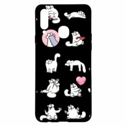 Чохол для Samsung A20s Кот Саймона емоції - PrintSalon