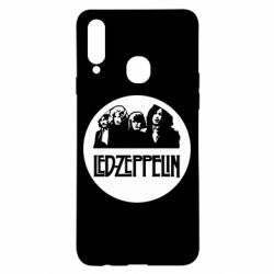 Чехол для Samsung A20s Led Zeppelin in a circle - PrintSalon