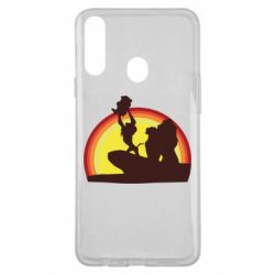 Чохол для Samsung A20s Lion king silhouette - PrintSalon