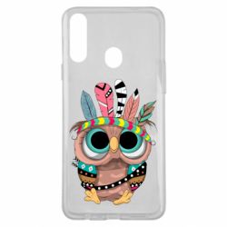 Чехол для Samsung A20s Little owl with feathers - PrintSalon