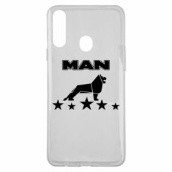 Чехол для Samsung A20s Man lion and stars - PrintSalon