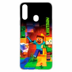Чехол для Samsung A20s Майнкрафт - PrintSalon