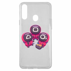 Чехол для Samsung A20s Милые солдаты из игры в кальмара - PrintSalon