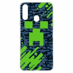 Чехол для Samsung A20s Minecraft Creeper - PrintSalon