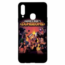 Чехол для Samsung A20s Minecraft Dungeons new - PrintSalon