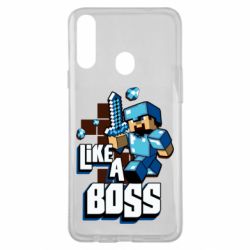Чехол для Samsung A20s Minecraft Like a Boss - PrintSalon