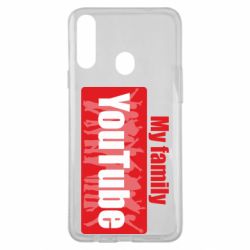 Чехол для Samsung A20s My family youtube - PrintSalon